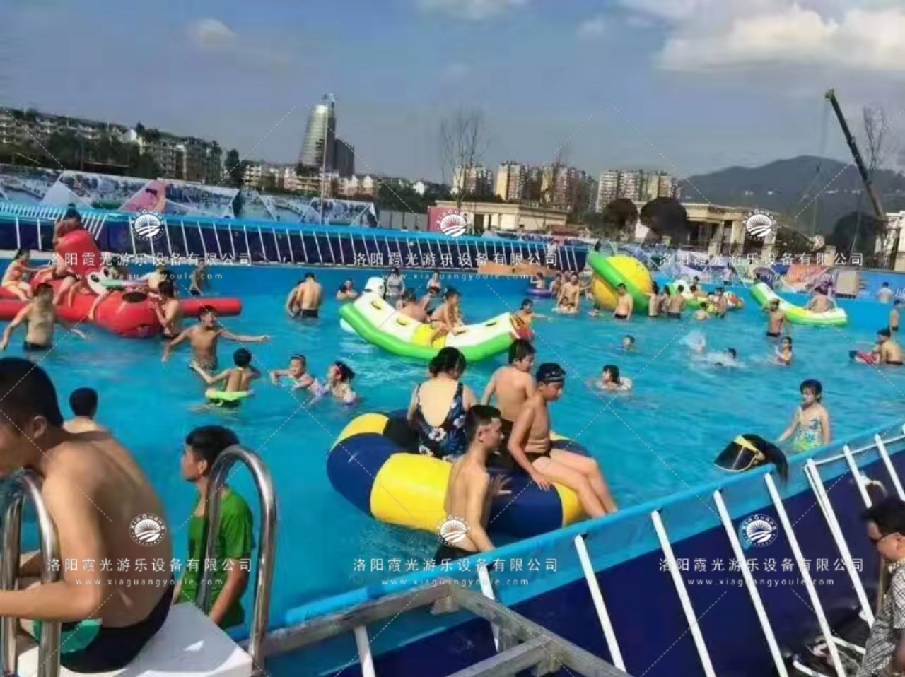 东河镇水上乐园支架泳池